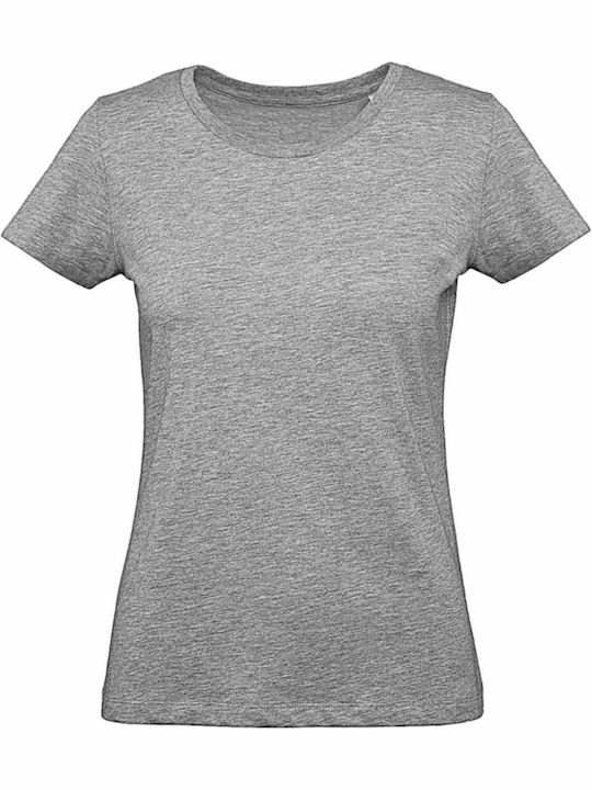 B&C Inspire Plus T Women's Short Sleeve Promotional T-Shirt Sport Grey