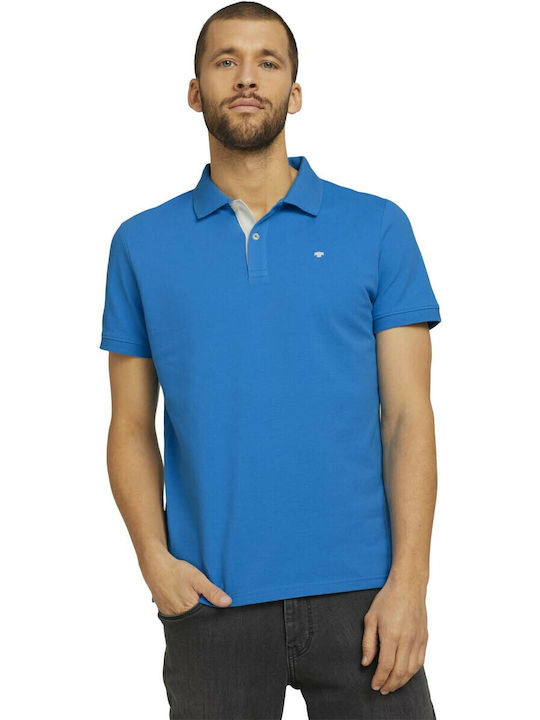 Tom Tailor Herren Kurzarmshirt Polo Blau