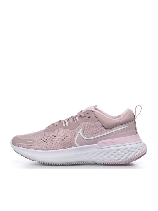 Nike React Miler 2 Γυναικεία Αθλητικά Παπούτσια Running Ροζ