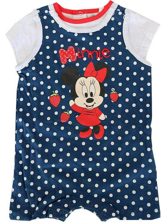 Disney Minnie Mouse Babystrampler Kurzärmelig Marineblau