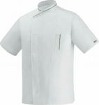 Egochef Chef Short Sleeve Microfiber Jacket White