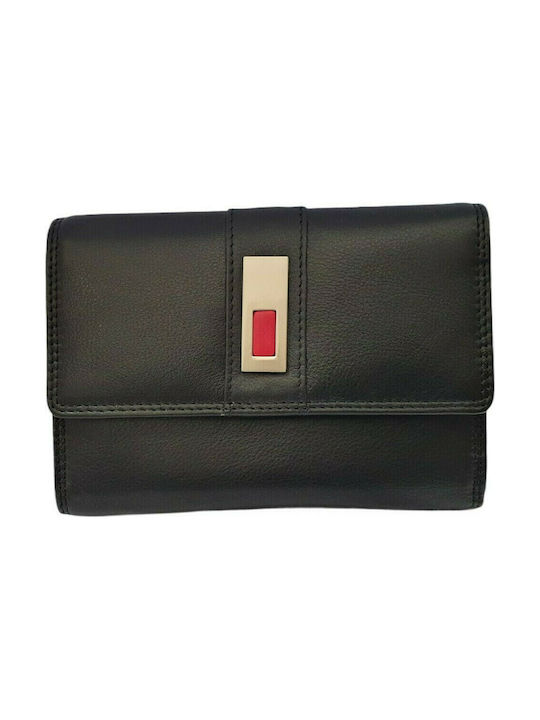 Forest Small Leather Women's Wallet Black