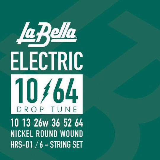 La Bella Drop Tune Μονές Χορδές Nickel Wound Ηλεκτρικής Κιθάρας 6τμχ 36"