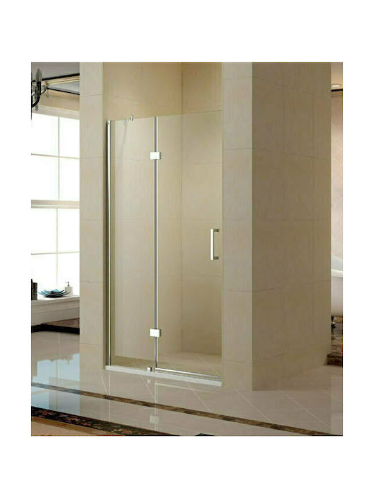 Karag ON 400 Shower Screen for Shower with Hinged Door 90x195cm Clear Glass