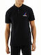 Nautica Men's Short Sleeve Blouse Polo Black