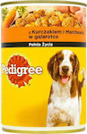 Pedigree Wet Food Dogs in Cans with Carrot and Chicken 400gr