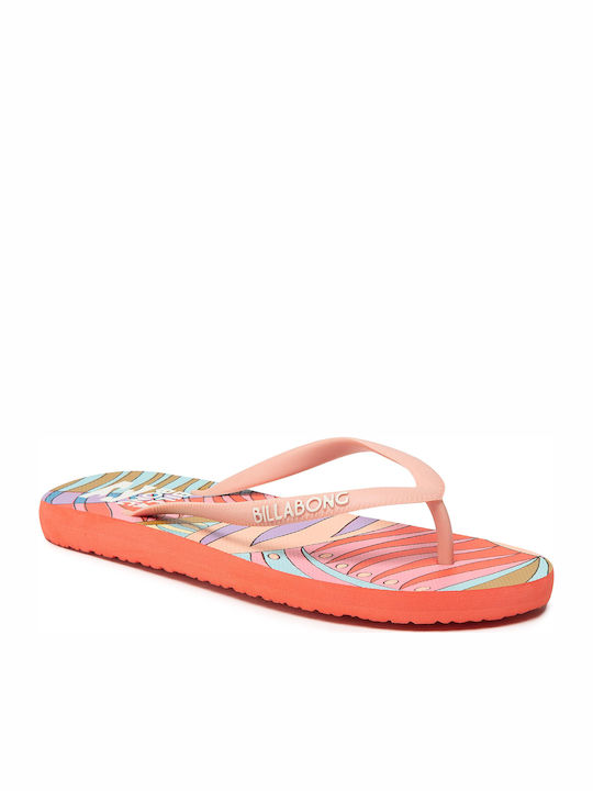 Billabong Dama Canvas Frauen Flip Flops in Rosa...