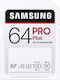 Samsung Pro Plus SDXC 64GB Class 10 U3 UHS-I