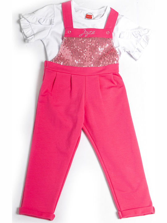 Joyce Set pentru copii cu Pantaloni Vara 2buc Fuchsia