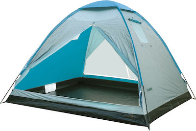 Campus Rio Sommer Campingzelt Iglu Blau für 2 Personen 150x205x105cm.