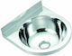 Gloria Semi-steεl Încorporat Chiuvetă Inox 37x36x17.2cm Argintiu