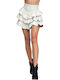 Aniye By Leather High Waist Mini Skirt in White color