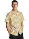 Short-sleeved Shirt Floral Yellow