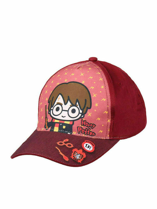 Cerda Kids' Hat Jockey Fabric Harry Potter Red