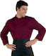 Isacco Coat Chef Burgundy with Long Sleeve Bilbao