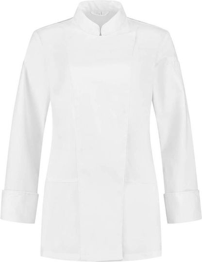 Le Nouveau Chef Coat Chef Female White with Long Sleeve Lynn