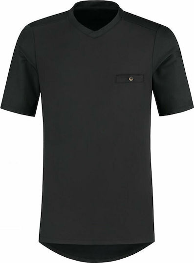 Le Nouveau Chef Blouse Chef Male Black with Short Sleeve Ferre