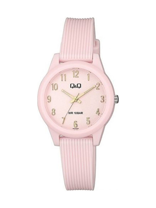 Q&Q Παιδικό Αναλογικό Ρολόι 32mm Ροζ