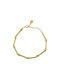 Anklet Silver 925° gold plated leg bracelet