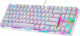 Motospeed K87S Gaming Mechanical Keyboard Tenkeyless with Kailh Blue Switch and RGB Lighting (English US) White