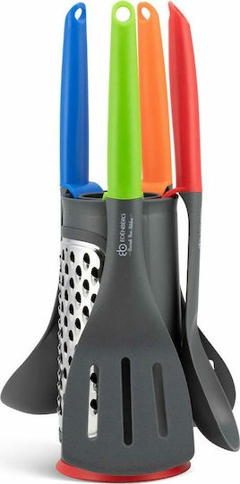 Edenberg Σετ Kochutensilien mit Ständer 5Stück Mehrfarbig