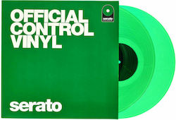 Serato Pair of Scratch Timecode Records 12" Performance Series Vinyl 1 Pair Green in Green Colour