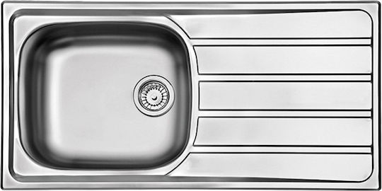 Apell Area 8215 8215-110 Drop-In Spüle Inox Satiniert B100xT50cm Silber