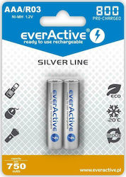 EverActive Silber Linie AAA 800mAh 1,2V 2 Stück EverActive Silber Linie AAA 800mAh 1,2V 2 Stück