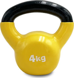 Liga Sport Kettlebell Βινυλίου 4kg Κίτρινο