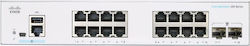 Cisco CBS350-16P-2G-EU Managed L2 PoE+ Switch with 16 Gigabit (1Gbps) Ethernet Ports