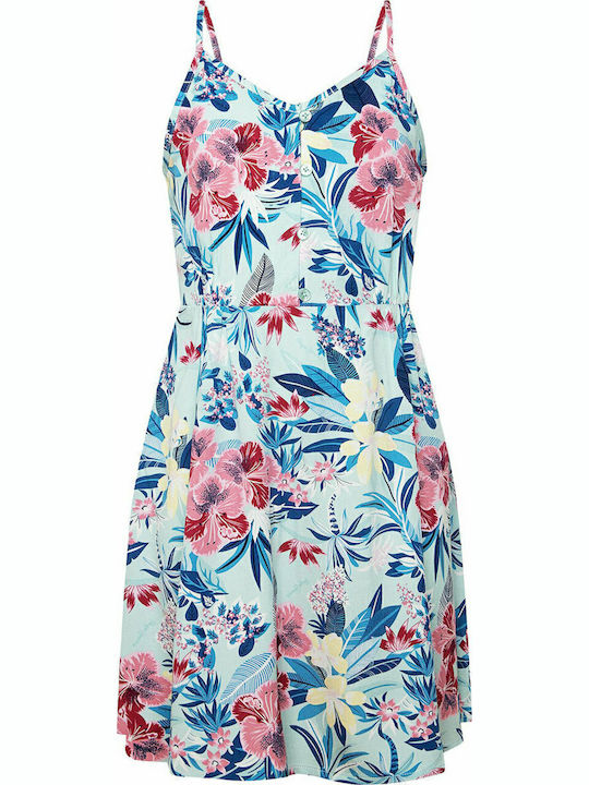 ABBY Παιδικό Φόρεμα Αμάνικο Floral Γαλάζιο