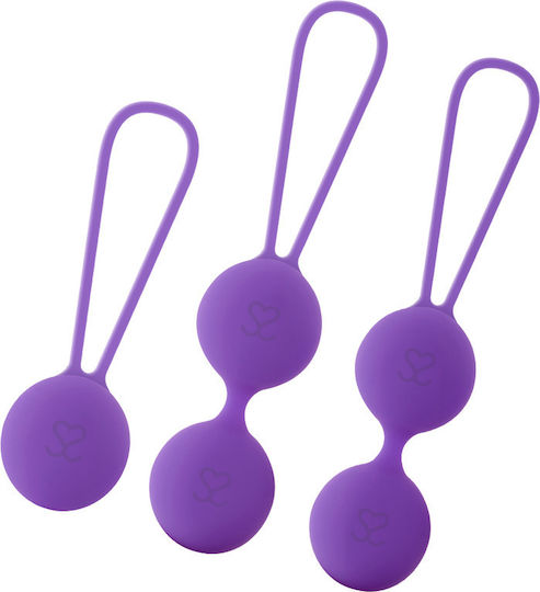Amoressa Osian Set Premium Silicone Κολπικές Μπάλες Μωβ