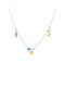 Gold Halskette 14K Blue Mix