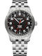 Victorinox Airboss Men's Watch 40mm Chronograph Automatic with Silver Metal Bracelet