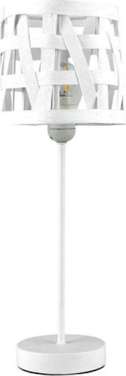 ARlight TLC 1022 Πορτατίφ για Ντουί E27 με Λευκό Καπέλο και Βάση