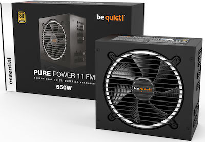 Be Quiet Pure Power 11 FM 550W Τροφοδοτικό Υπολογιστή Full Modular 80 Plus Gold