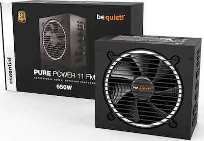 Be Quiet Pure Power 11 FM 650W Τροφοδοτικό Υπολογιστή Full Modular 80 Plus Gold