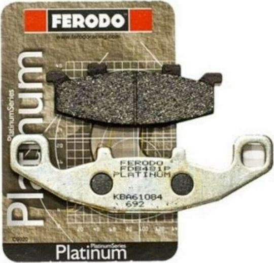 Ferodo Motorcycle Brake Pads Platinum Kawasaki ER-5 500 ( Er ) 1997-2000, for Kawasaki GPX / Z 1000 / KDX / KLE 250 Anhelo / GPZ / KLE 400 / ZZR 400 / KLE 500 / ZR 550 / ZZR 600 / KL 650 / Tengai / GPZ 900 R / ZZR 1100 / ZRX 1200