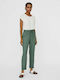 Vero Moda Women's High-waisted Linen Trousers with Elastic in Loose Fit Veraman