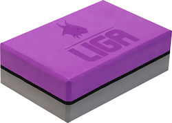 Liga Sport Yoga Block Purple 23x14x7.5cm