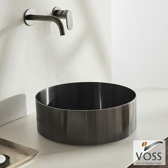 Voss Luna Deasupra Blatului Chiuvetă Inox 40x40x12cm Inox