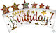 Balloon Foil Jumbo Birthday-Celebration Multicolour 60cm 541810