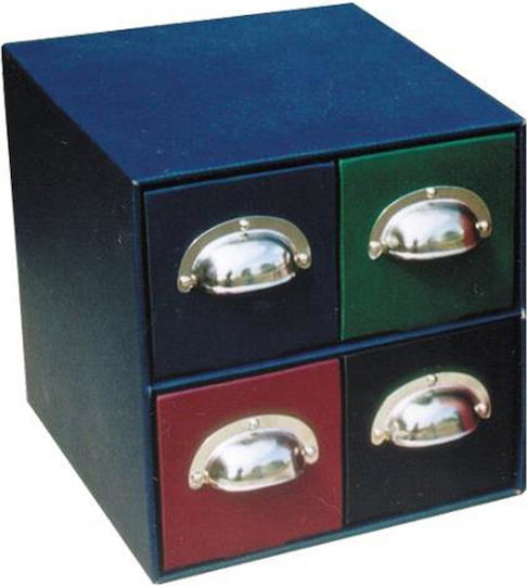 Next Χάρτινο Συρταράκι Γραφείου 2 Θέσεων 22x23x21cm Πράσινο Classic