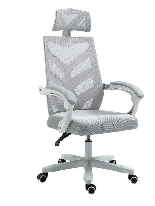 Woodwell Bf2985 Директорски Офис Стол с Наклон Бял - Сив