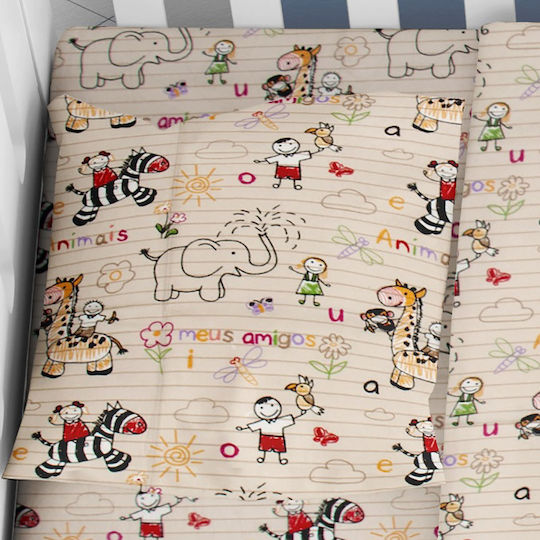 Dimcol Baby Pillowcase Beige 35x45cm