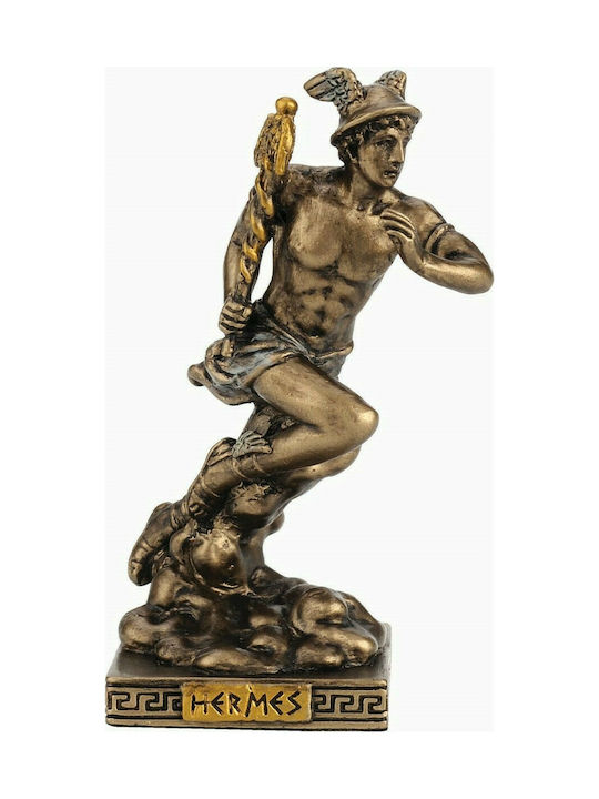 Statuie miniaturală Hermes (Electroliză de bronz Veronese 8,7cm)