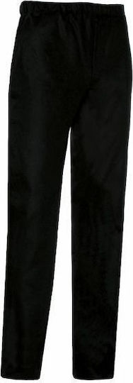 Toma Youniform Kochhose Otego Schwarz mit Gummizug in der Taille
