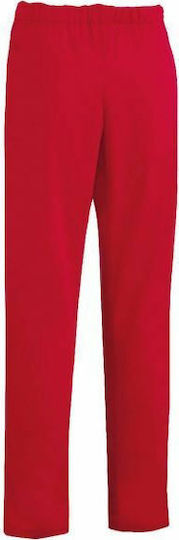 Toma Youniform Kochhose Robin Rot mit Gummizug in der Taille