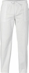 Giblor's Pantaloni de Bucătar Monocrom Alan Alb...