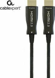 Cablexpert CCBP-HDMI-AOC-30M HDMI 1.4 Braided HDMI male - HDMI male 30m Μαύρο